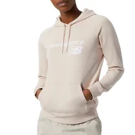 Bluzy sportowe damskie - Bluza New Balance WT03810DC2 - beżowa - miniaturka - grafika 1