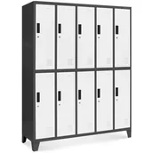 Szafy biurowe - JAN NOWAK model BARTEK szafa socjalna BHP ubraniowa 10-drzwiowa - miniaturka - grafika 1