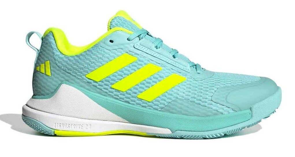 Damskie buty gimnastyczne adidas Novaflight 2 Indoor Shoes Flash Aqua/Lucid Lemon/Ftwr White EUR 38