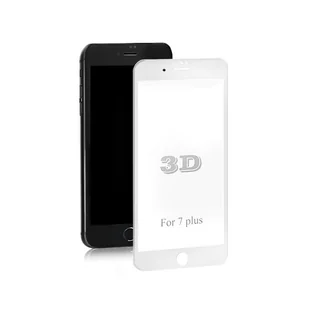 Qoltec Hartowane szkło ochronne Premium do Apple iPhone 7 PLUS BIAŁE (51414) - Szkła hartowane na telefon - miniaturka - grafika 2