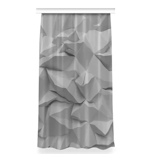 Gotowa zasłona z grafiką 150x280 Abstrakcja biała, Fabricsy - Zasłony - miniaturka - grafika 1
