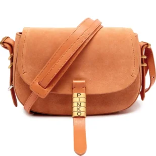 Pinko Skórzana listonoszka SADDLE MINI - Torebki damskie - miniaturka - grafika 1