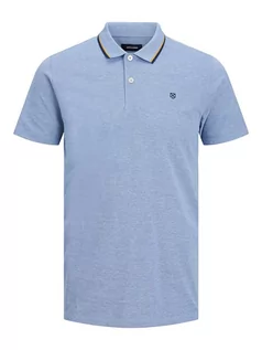 Koszulki męskie - Jack & Jones Koszulka polo "Paulos" w kolorze błękitnym - grafika 1