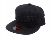 Czapki i chusty sportowe męskie - Czapka Z Płaskim Daszkiem Raw Black Z Ubijakiem - miniaturka - grafika 1