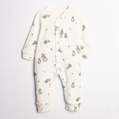 Pajacyki dla niemowląt - PAJAC BAWEŁNIANY BEZ STÓPEK POLSKI NICOL KRÓLICZKI 221032 R. 68 - miniaturka - grafika 1