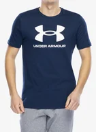 Koszulki i topy damskie - Koszulka z nadrukiem Under Armour UA Logo Short Sleeve - academy/white - miniaturka - grafika 1