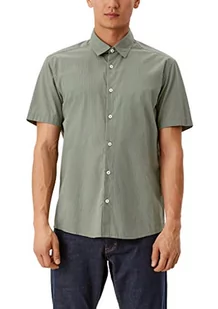 s.Oliver Koszula męska z krótkim rękawem, zielony (Tannengrün), S - Koszule męskie - miniaturka - grafika 1