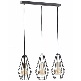 KET Loftowa LAMPA wisząca  industrialna OPRAWA metalowy zwis złoty KET433 - Lampy sufitowe - miniaturka - grafika 1