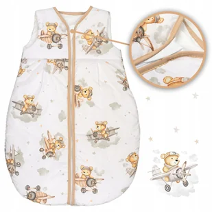 OCIEPLANY ŚPIWOREK NIEMOWLĘCY DO SPANIA 68-74 1 TOG BAWEŁNA 100% - Śpiworki dla dzieci OCIEPLANY ŚPIWOREK NIEMOWLĘCY DO SPANIA 68-74 1 TOG BAWEŁNA 100% - Śpiworki dla dzieci - miniaturka - grafika 1