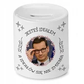 Skarbonki - Skarbonka Dla Szefowej na Urodziny na Prezent z Nadrukiem ze Zdjęciem + Opakowanie na prezent (wzór 01) - miniaturka - grafika 1