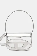 Torebki damskie - Diesel torebka skórzana 1DR 1DR kolor srebrny X08396.PS202 - miniaturka - grafika 1