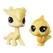 Figurki dla dzieci - Hasbro Littlest Pet Shop Tęczowe zwierzaki Żyrafa C0794/C0800 - miniaturka - grafika 1