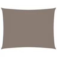Parasole ogrodowe - vidaXL Prostokątny żagiel ogrodowy, tkanina Oxford, 6x8 m, taupe vidaXL - miniaturka - grafika 1