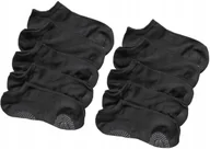 Skarpetki damskie - Stopki Damskie Skarpetki Bambusowe ABS Czarne 10-PAR Gładkie 39-42 - miniaturka - grafika 1