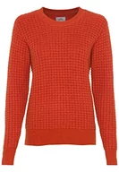 Swetry damskie - Camel Active Womenswear 3095646k03 sweter damski, pomarańczowy (burned orange), L - miniaturka - grafika 1