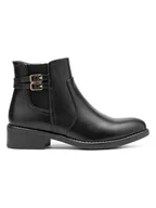 Botki damskie - C'M Botki w kolorze czarnym - miniaturka - grafika 1