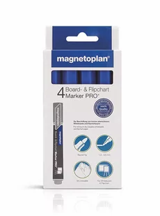 MAGNETOPLAN MARKERY SUCHOŚCIERALNE ZESTAW 4 szt NIEBIESKI 1228103 - Markery do tablic - miniaturka - grafika 2