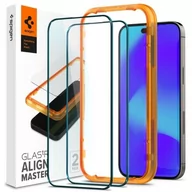 Szkła hartowane na telefon - Szkło hartowane SPIGEN ALM Glass FC 2-Pack do Apple iPhone 14 Pro - miniaturka - grafika 1