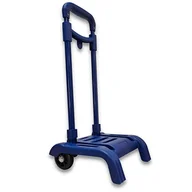 Plecaki szkolne i tornistry - Raylu Paper® składany wózek szkolny, lekki i wytrzymały z gumowymi kółkami i odpinanym uchwytem, wózek do szkolnych plecaków, rozmiar 86 x 27 x 26 cm (ciemnoniebieski) - miniaturka - grafika 1