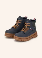 Botki damskie - Tommy Hilfiger Botki Sznurowane blau - miniaturka - grafika 1