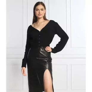 Pinko Kardigan INFUSO | Cropped Fit | z dodatkiem wełny - Swetry damskie - miniaturka - grafika 1