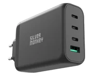 Ładowarki do telefonów - Silver Monkey Ładowarka sieciowa GaN 140W USB-C PD 3.1 + USB 3.0 QC B - miniaturka - grafika 1