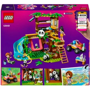 LEGO FRIENDS Opieka nad Pandami w Rezerwacie (42648 ) Domek na Drzewie, Quad i Figurki Zwierząt – Kreatywny Zestaw Dla Dzieci 7+ EBOOK-3 - Klocki - miniaturka - grafika 1
