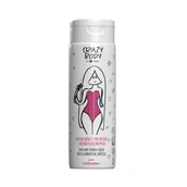 Kosmetyki do kąpieli - HISKIN CRAZY BODY Płyn do kąpieli i pod prysznic z rozświetlającym pyłem Marshmallow 250 ml - miniaturka - grafika 1