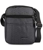 Torebki damskie - Męska MAŁA prostokątna saszetka regulowany pasek Usztywniana TORBA - miniaturka - grafika 1