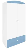 Szafy i szafki dla dzieci - Szafa dla chłopca z szufladami niebieska T7-A80 - miniaturka - grafika 1