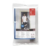 Folie i taśmy malarskie - Kurtyna na drzwi LDPE 100 my 220 x 120 cm z zamkiem błyskawicznym - miniaturka - grafika 1