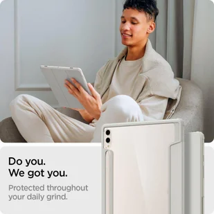 Etui SAMSUNG GALAXY TAB S9+ Spigen Ultra Hybrid Pro szare - Etui do tabletów - miniaturka - grafika 16