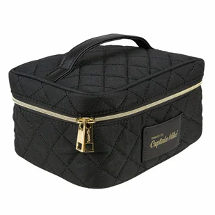 Kosmetyczka damska podróżna duża czarna kuferek Captain Mike - Kosmetyczki, organizery i kuferki Kosmetyczka damska podróżna duża czarna kuferek Captain Mike - Kosmetyczki, organizery i kuferki - miniaturka - grafika 1