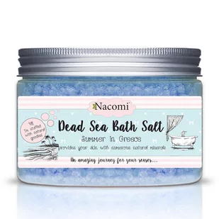 Nacomi Sól morska do kąpieli z olejem z pestek winogron - Natural Greek Dead Sea Salt Bath Sól morska do kąpieli z olejem z pestek winogron - Natural Greek Dead Sea Salt Bath - Kosmetyki do kąpieli - miniaturka - grafika 1