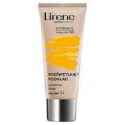 Podkłady do twarzy - Lirene Vitamin C rozświetlający podkład we fluidzie dla długotrwałego efektu odcień 04 Tanned 30 ml - miniaturka - grafika 1