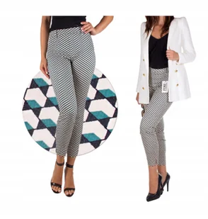 Spodnie damskie wizytowe 7/8 na komunie Cygaretki 40 L Firi - Spodnie damskie - miniaturka - grafika 1