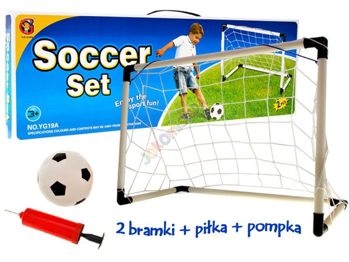 JKM SP0215 2 x Bramka do Pilki Noznej Zestaw Pilk