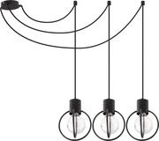 Lampy sufitowe - Sigma Lampa zwis AURA KOŁO 3 czarna podwieszana 31085 - miniaturka - grafika 1
