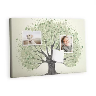 Kolorowy Organizer - Tablica Korkowa z Pinezkami - Duże drzewo natura 60x40 cm - Tablice i flipcharty - miniaturka - grafika 1