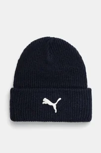 Puma czapka z domieszką wełny kolor czarny z grubej dzianiny 25495 - Czapki męskie - miniaturka - grafika 1