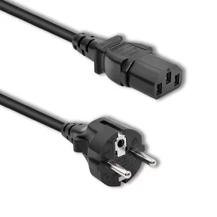 Qoltec Kabel zasilający SCHUKO/C13 2,5m 50369 - Kable komputerowe i do monitorów - miniaturka - grafika 1