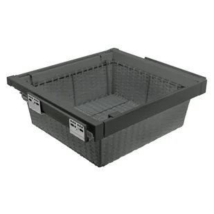 Szuflada z koszem rattan do korpusu 80 cm antracyt Elite GTV - Meble modułowe i akcesoria - miniaturka - grafika 1