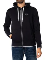 Bluzy męskie - Armani Exchange Męska bluza z kapturem, NIEBIESKI, XXL - miniaturka - grafika 1
