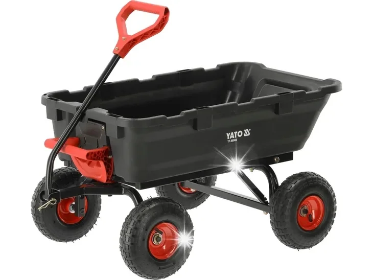 Wózek Ogrodowy Transportowy Yato Z Wywrotką Xl 350kg Koła 10