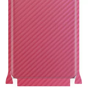 Folia naklejka skórka strukturalna na TYŁ+BOKI do Huawei Mate 30 5G -  Carbon Różowy - apgo SKINS - Szkła hartowane na telefon - miniaturka - grafika 1