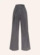Moda i Uroda OUTLET - Boss Jeansy Wide Leg Central 3.0 grau - miniaturka - grafika 1