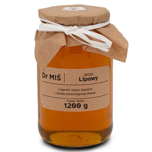 Miód Lipowy 1.2 KG- Na kaszel! - Miód - miniaturka - grafika 1