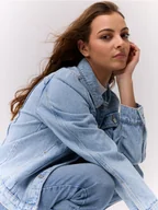 Kurtki damskie - Mohito - Jeansowa kurtka - niebieski - miniaturka - grafika 1