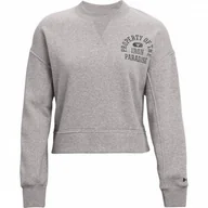 Kurtki i kamizelki sportowe damskie - Damska bluza trenignowa UNDER ARMOUR UA Project Rock Fleece LC Crew - miniaturka - grafika 1