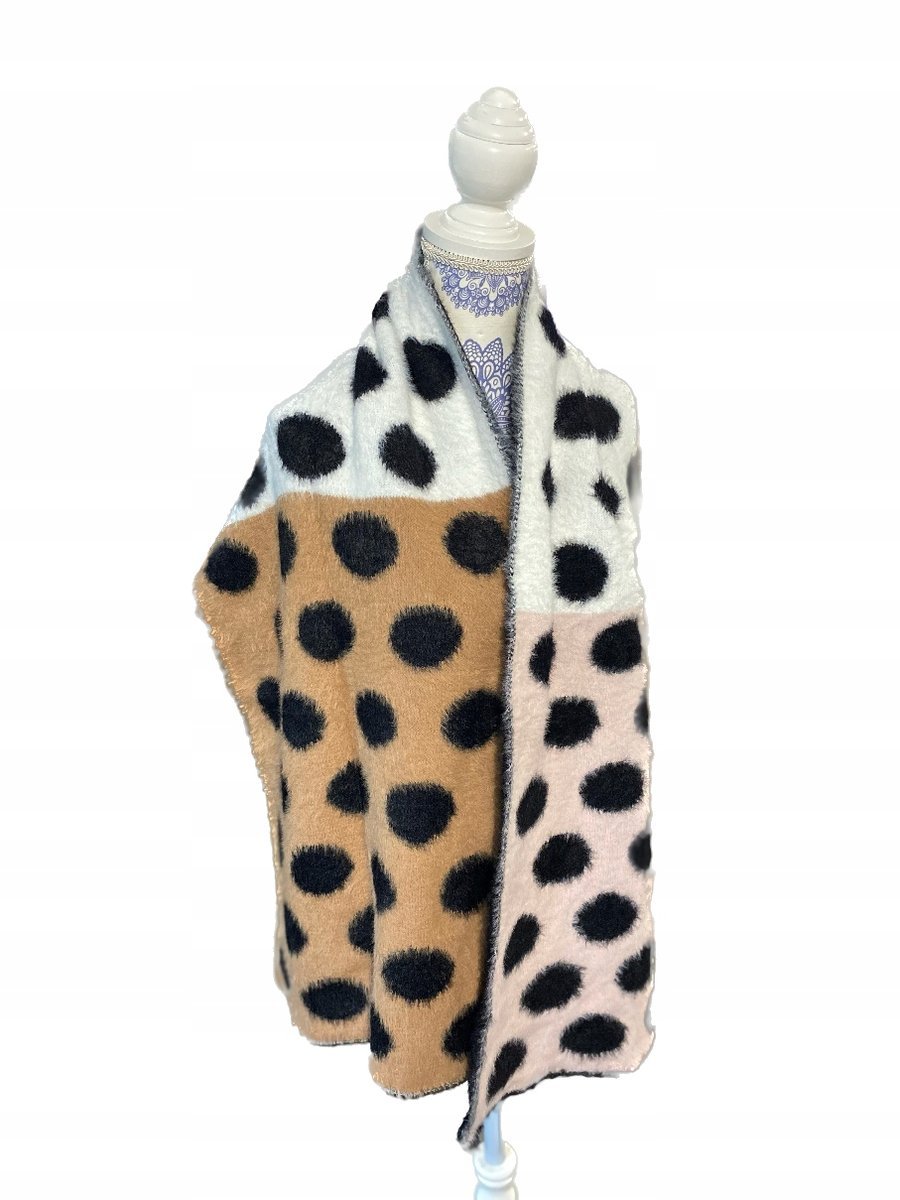 Szalik damski grochy TOPSHOP wym. 150x42 cm